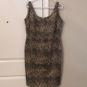 Michael Kors plus size midi snakeskin dress